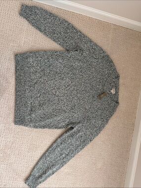 J. Crew Heathered Grey Crewneck Sweater